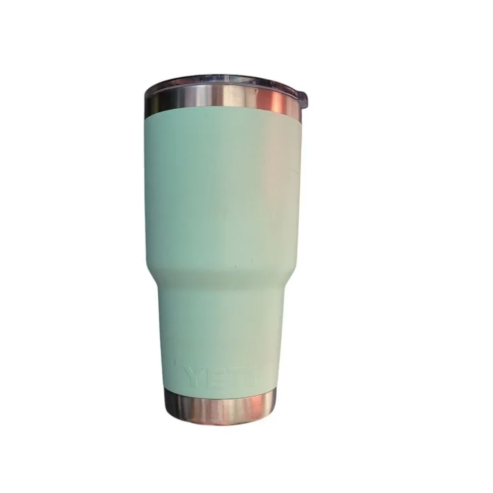 Yeti Boomer dog  bowl and teal 32 oz tumbler